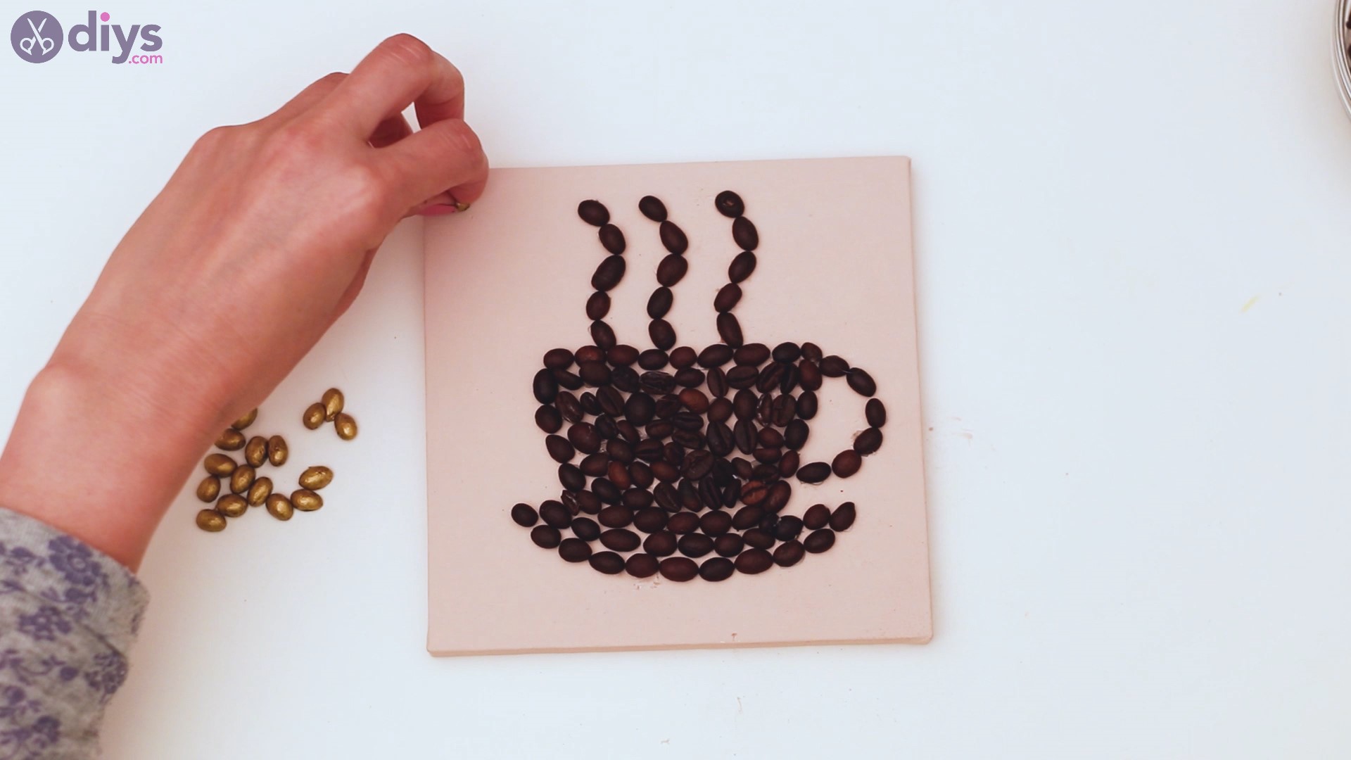 Coffee beans art steps (26)