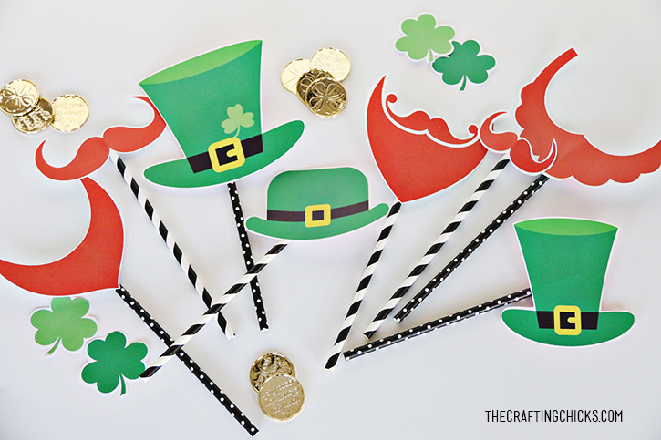 St. Patrick's Day Crafts - Leprechaun Photo Props