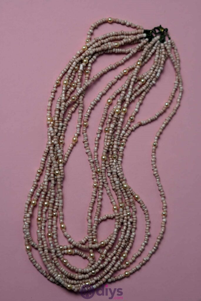 Multi strand seed bead necklace