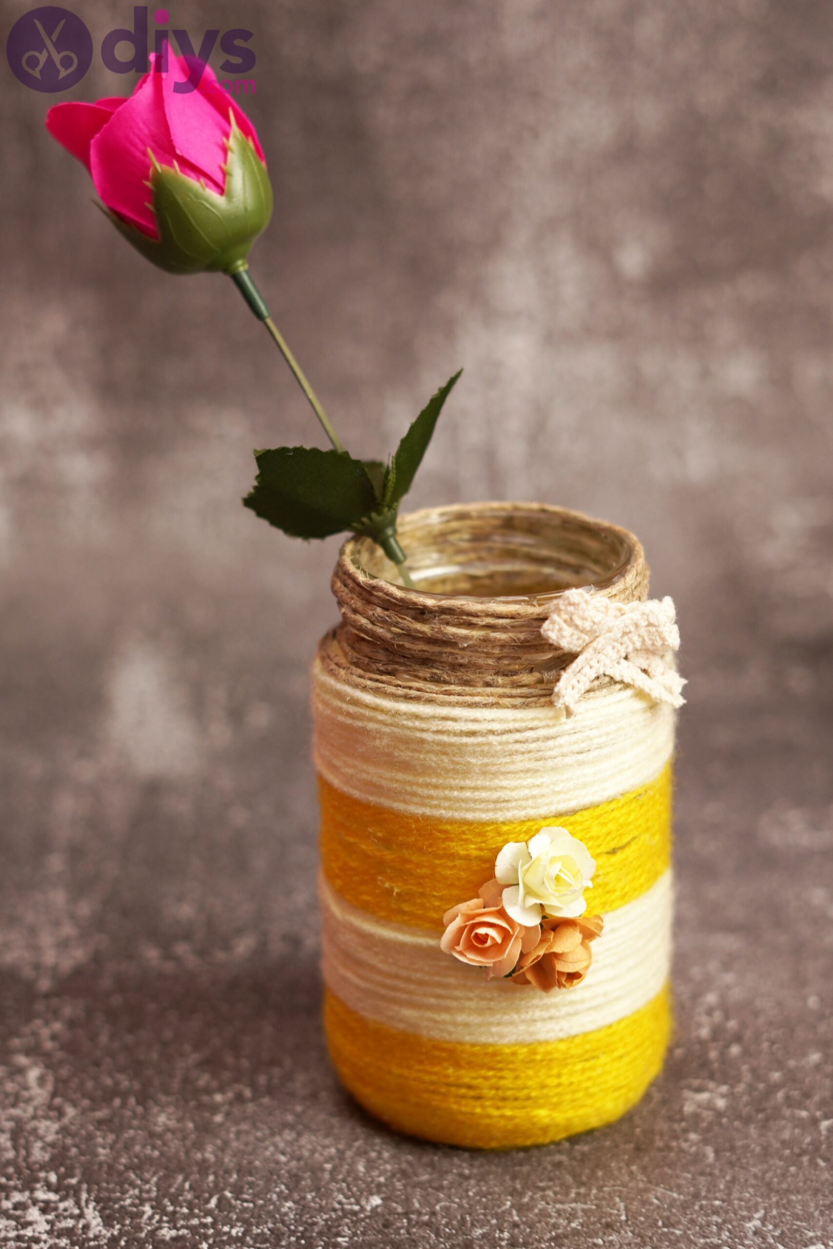 Rope wrapped vase photos (3)