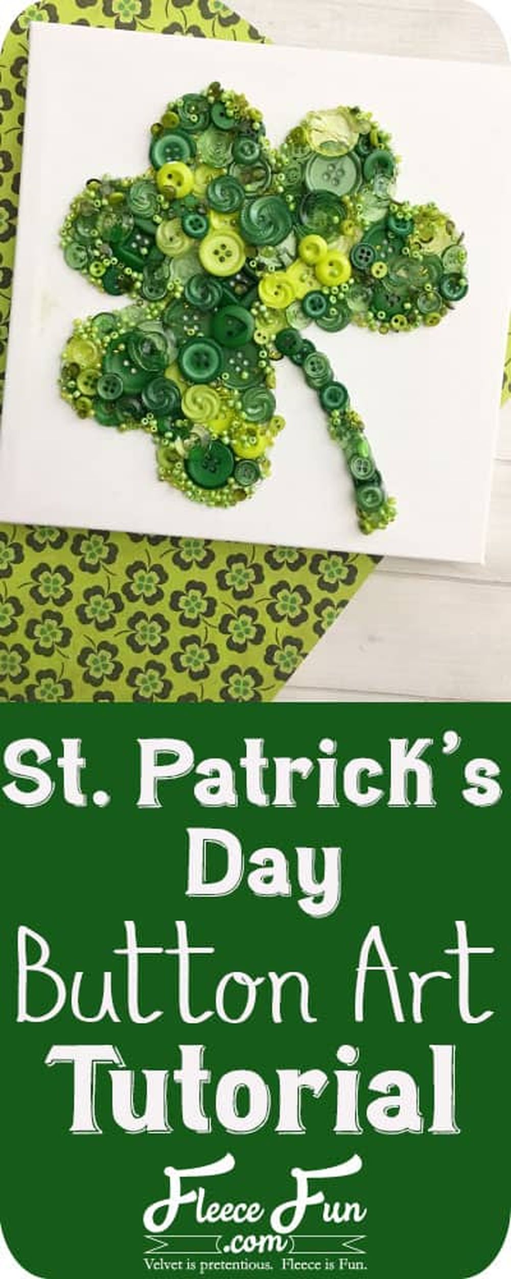 St patrick's day arts and crafts for toddlers clover button art