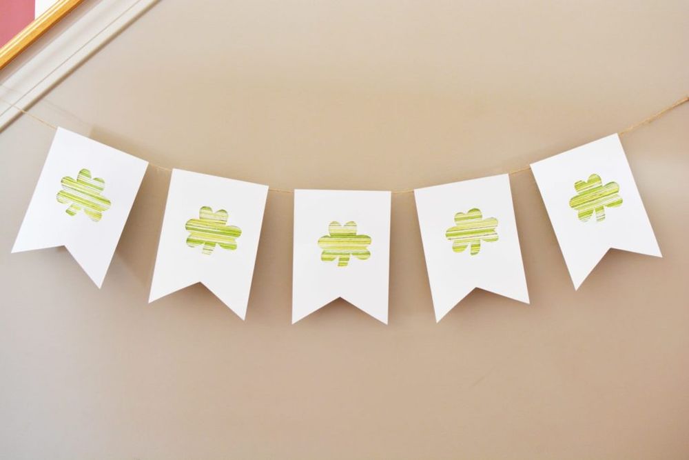 St patrick's day crafts for preschool diy st patrick's day banner