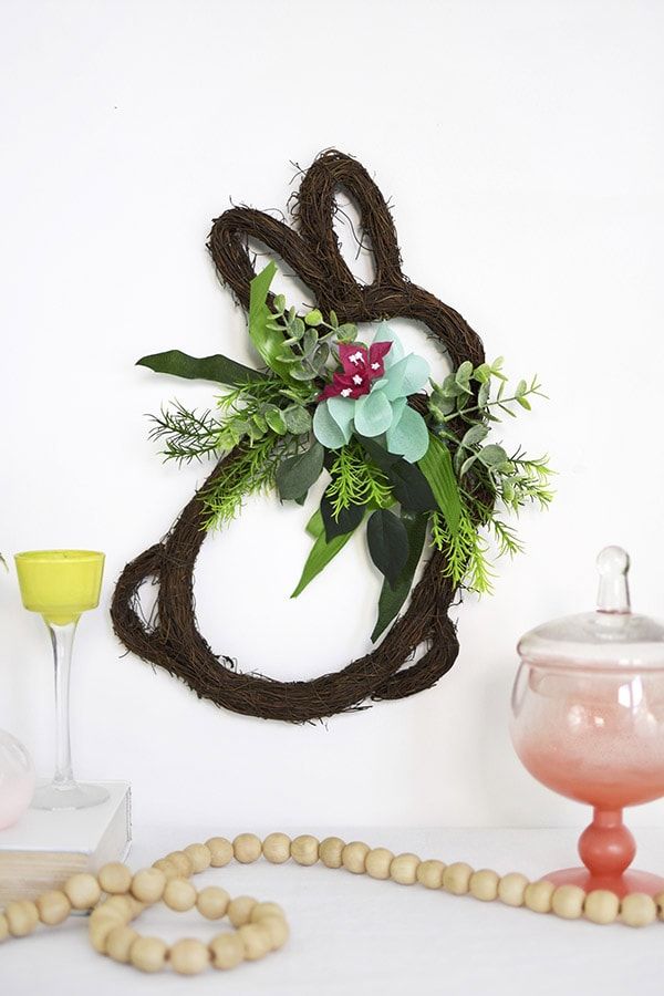 Diy bunny wreath