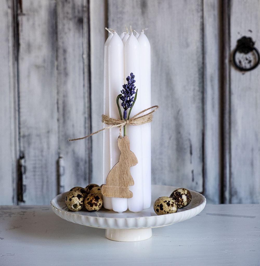 Diy easter candle decor