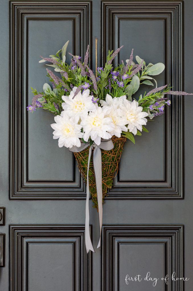 Lavender Basket - Spring Wreaths for Front Door