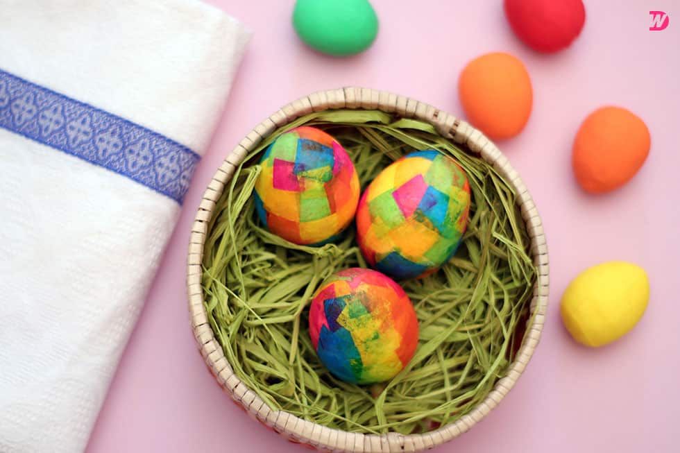 Paper Mache Easter Eggs - Craft Ideas for Easter for Adults
