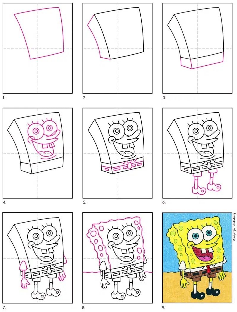 Spongebook squarepants drawing