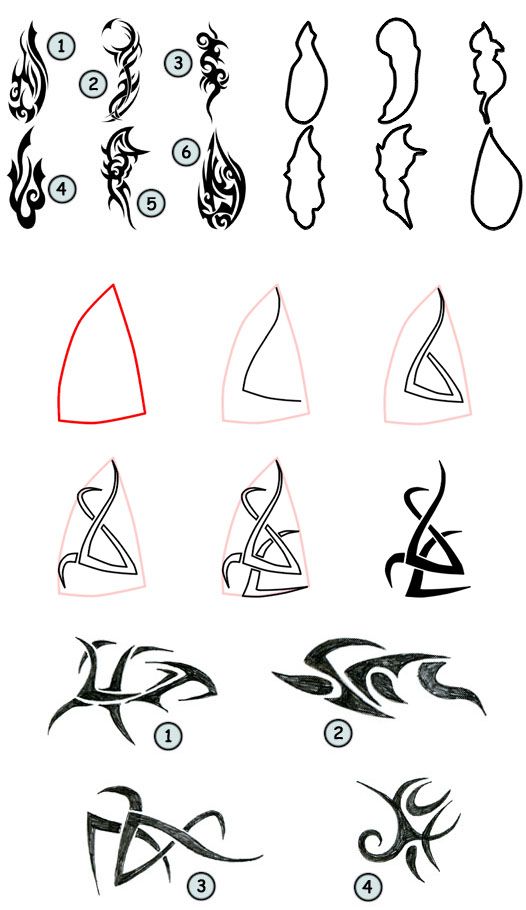 Tribal design drawing