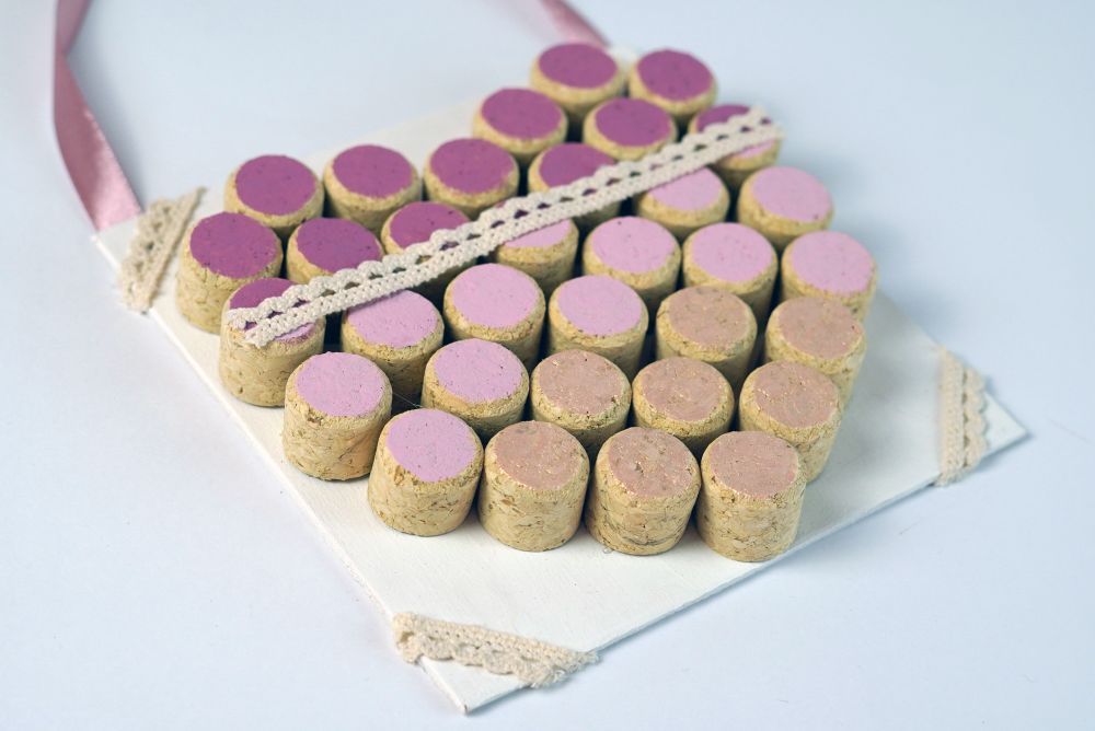 Wine Cork Heart - Preschool Crafts for Mother's Day