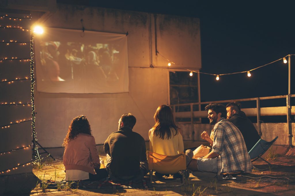 outdoor projector screen