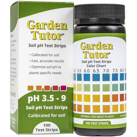 Garden tutor soil ph test strips kit