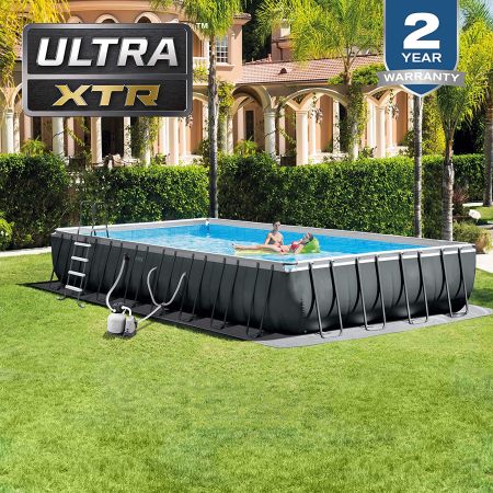 Intex ultra xtr rectangular saltwater system pool set