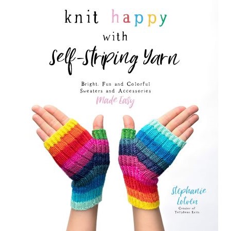 Knit happy with self striping yarn