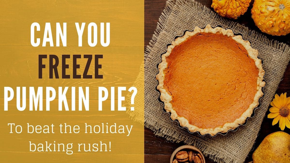 Can you freeze pumpkin pie