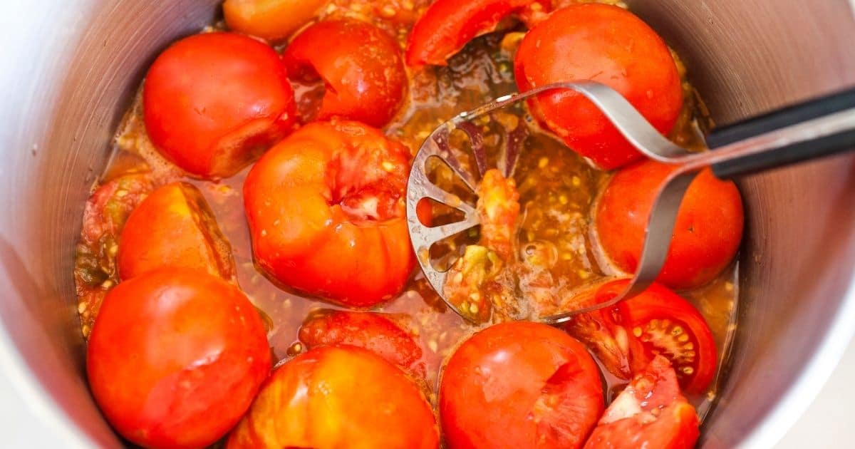 mash tomatoes - Frozen Tomatoes