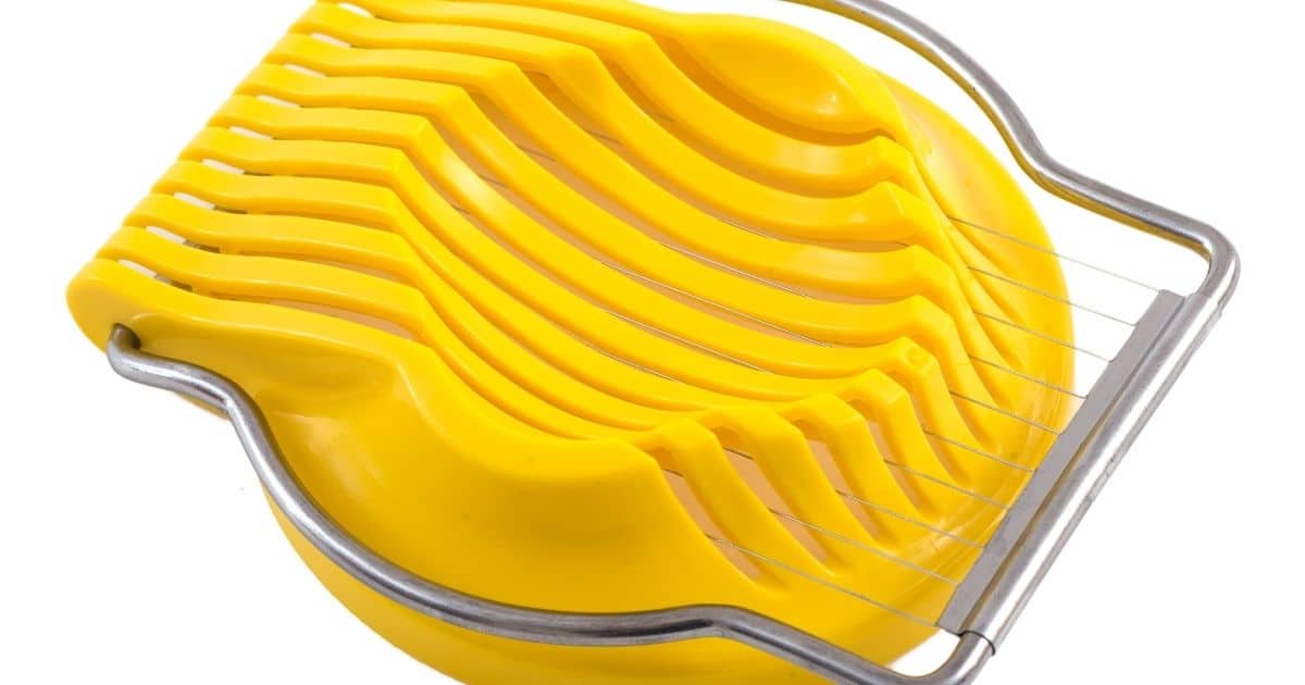 Use egg slicer to cut butter