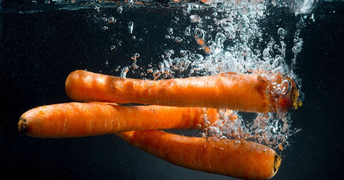 Carrots in water