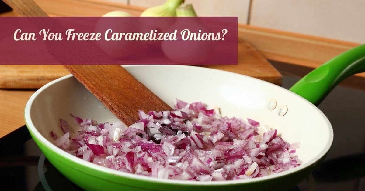 Caramelizing onions.