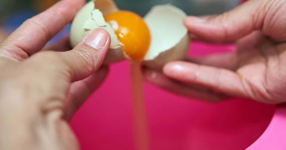 crack eggs - freeze whole eggs