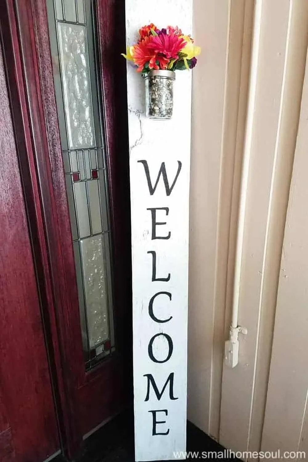 Easy diy welcome sign
