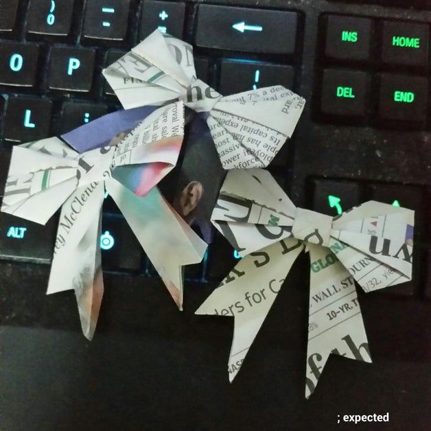 Origami bow