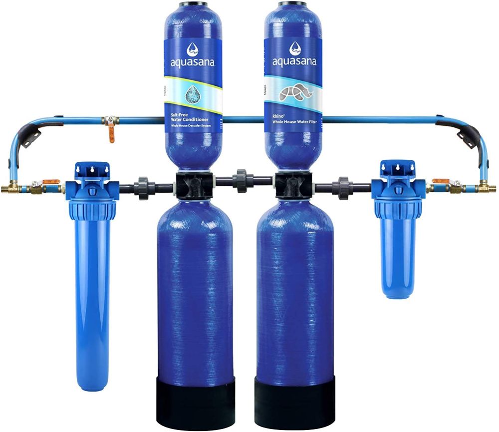 Aquasana EQ-1000-AST Whole House Water Filter and Salt-Free Water Conditioner 