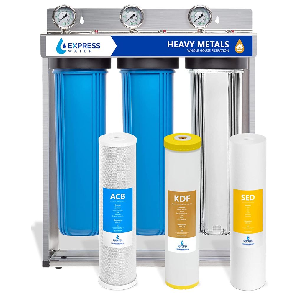 Express water heavy metal whole house water filter system