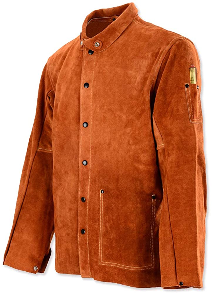 Qeelink leather welding work jacket