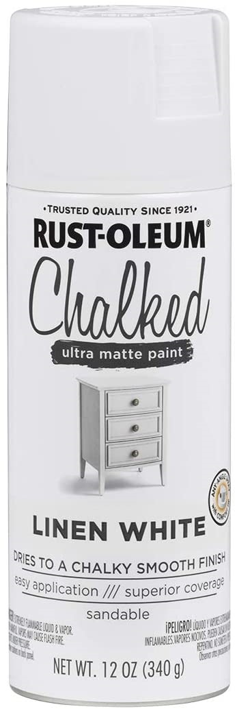 Rust oleum chalked spray paint