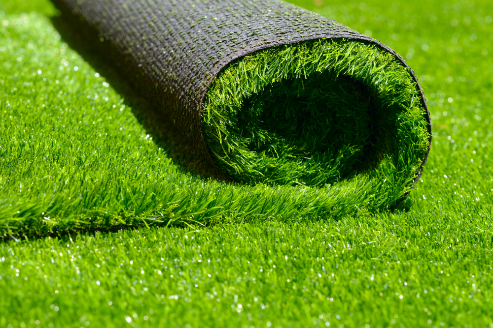 High Density Fake Turf Green 2 x 1 m Cheap Natural & Realistic Looking Astro Garden Lawn ARKMat G40B-2-1M Aintree Artificial Grass 