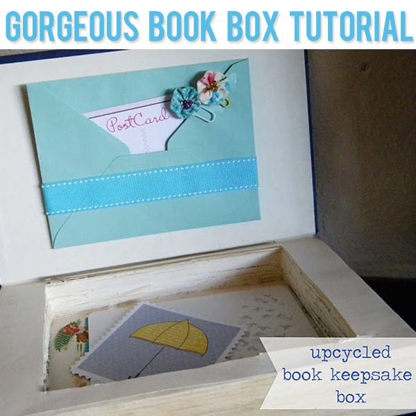 Diy keepsake book box