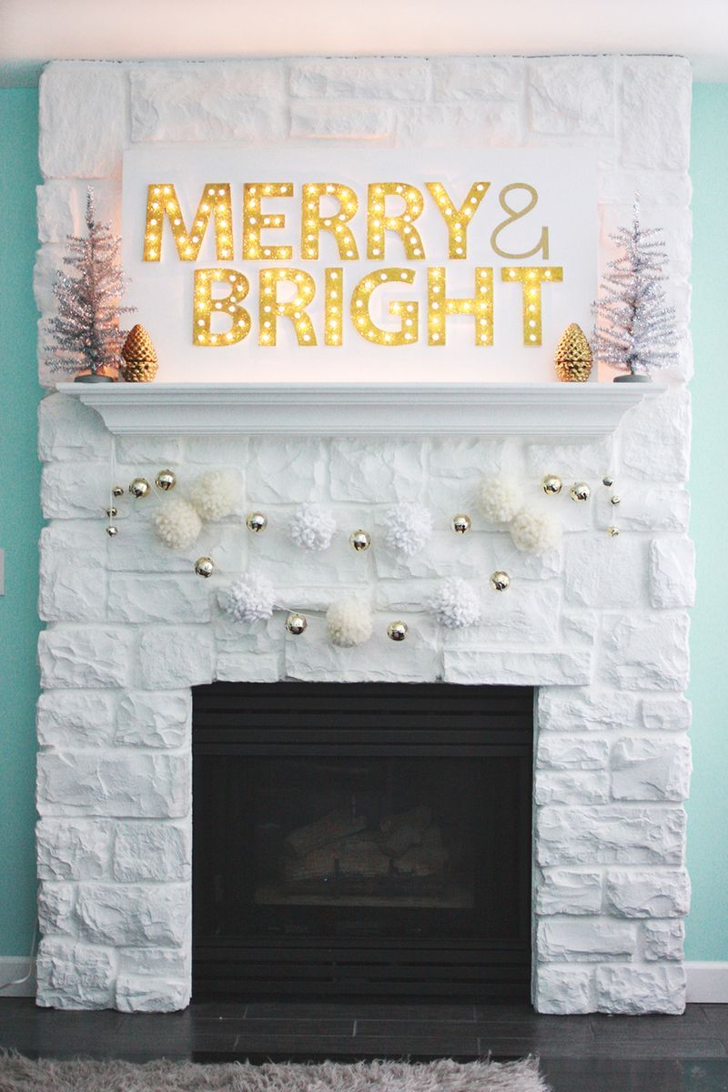 Diy  light up christmas marquee