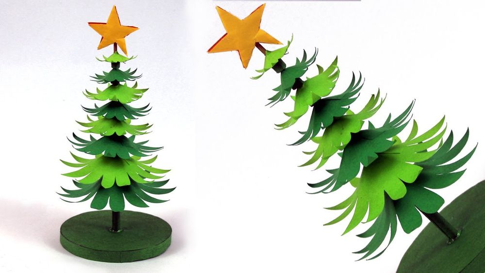 3d simple christmas tree decorations