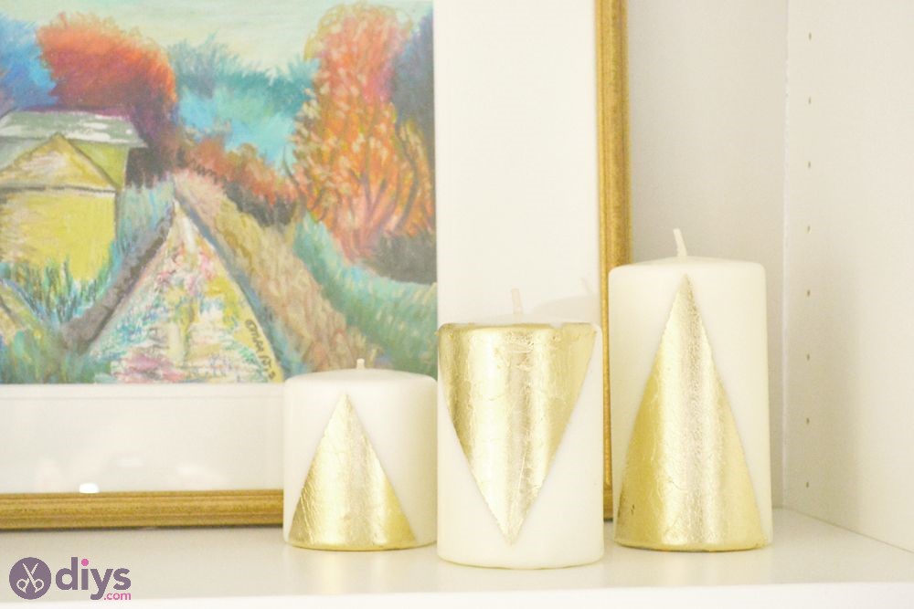 Diy gilded candles christmas tablescape 