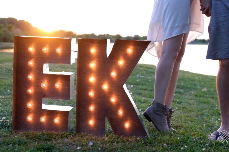 Diy marquee letter