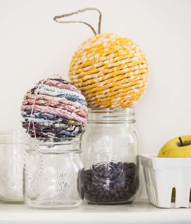Diy paper wrapped ball ornaments