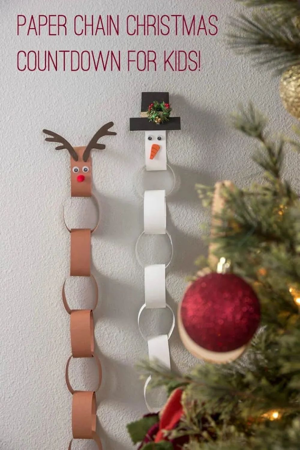 Reindeer advent calendar christmas paper crafts