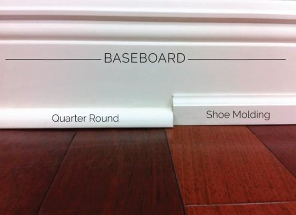 Shoe molding vs quarter round molding
