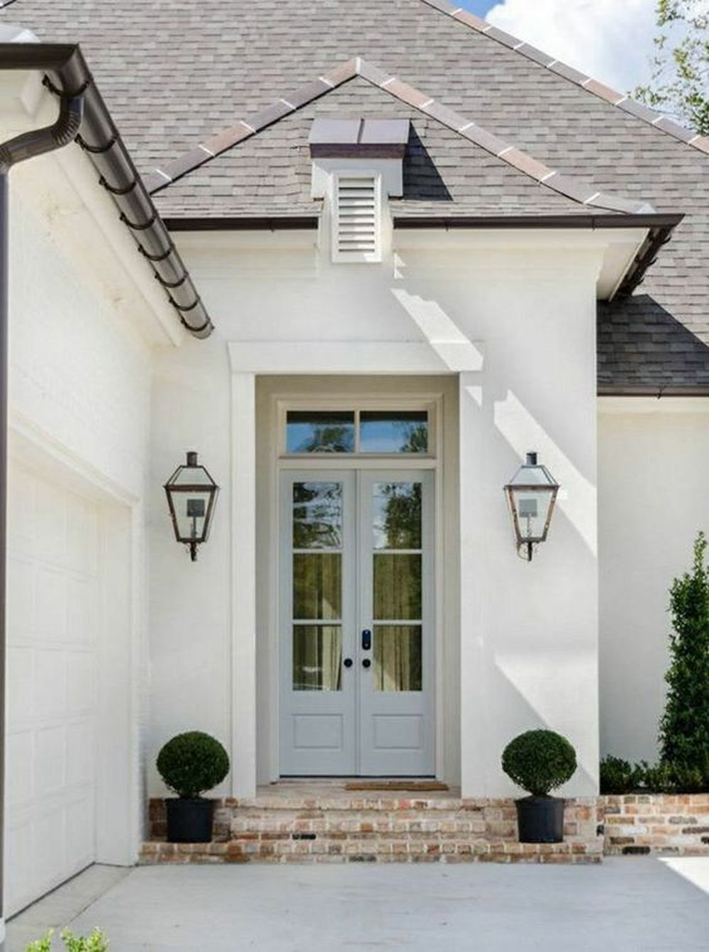 White stucco house 