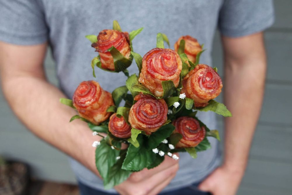 Bacon bouquet valentine ideas for husband