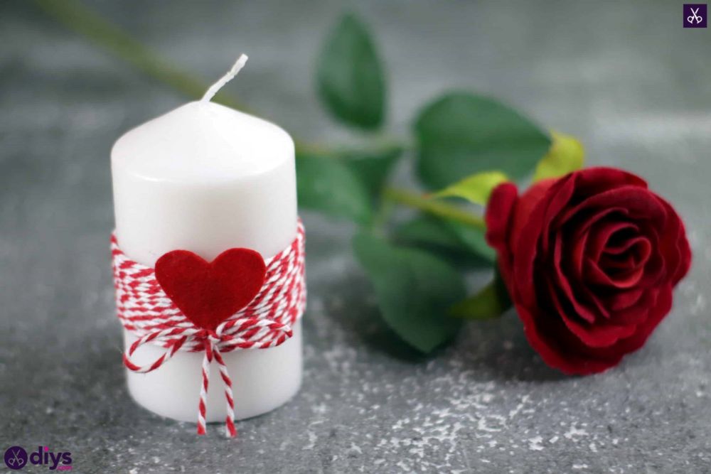 Diy romantic candle