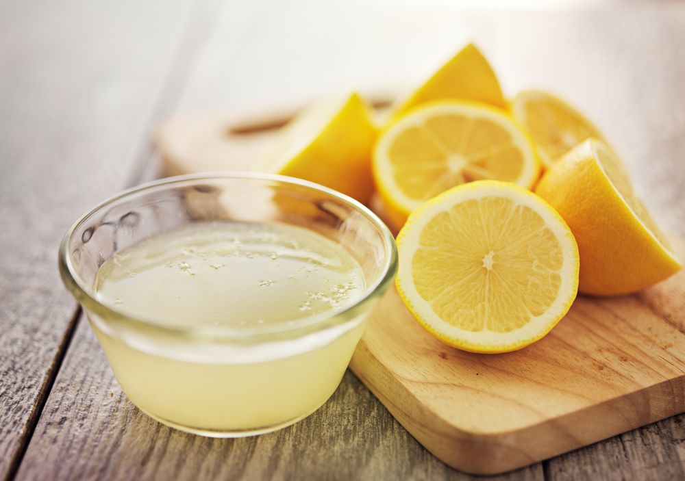 Lemon juice solution