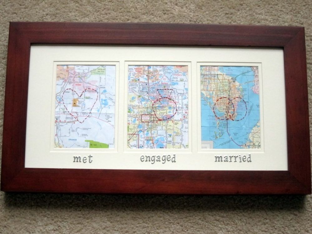 Love map frame best valentine's gifts for him
