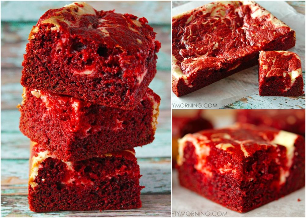 Red velvet cheesecake brownies