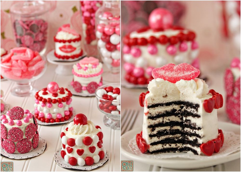Valentine mini cakes