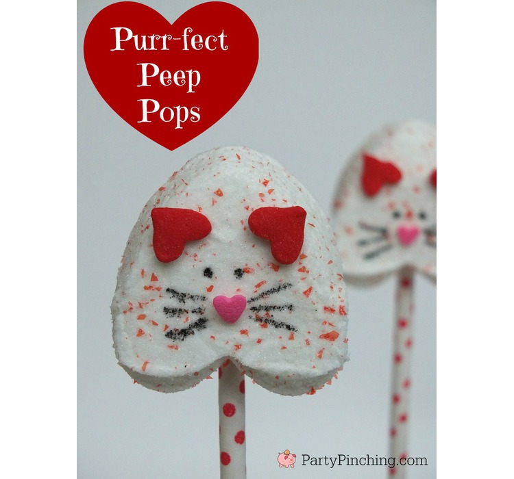 Heart kitten pops