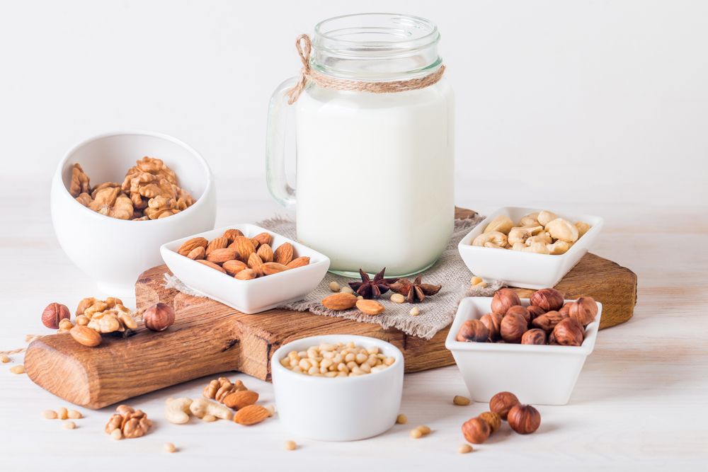 Nut milk substitute for evaporated milk