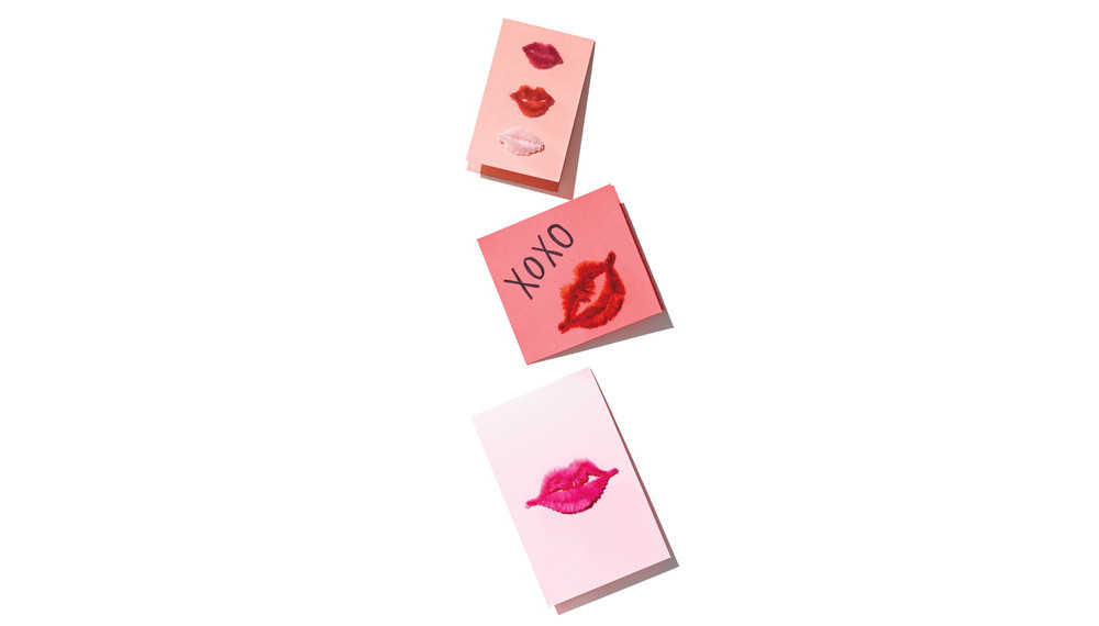 Sealed kiss valentine card