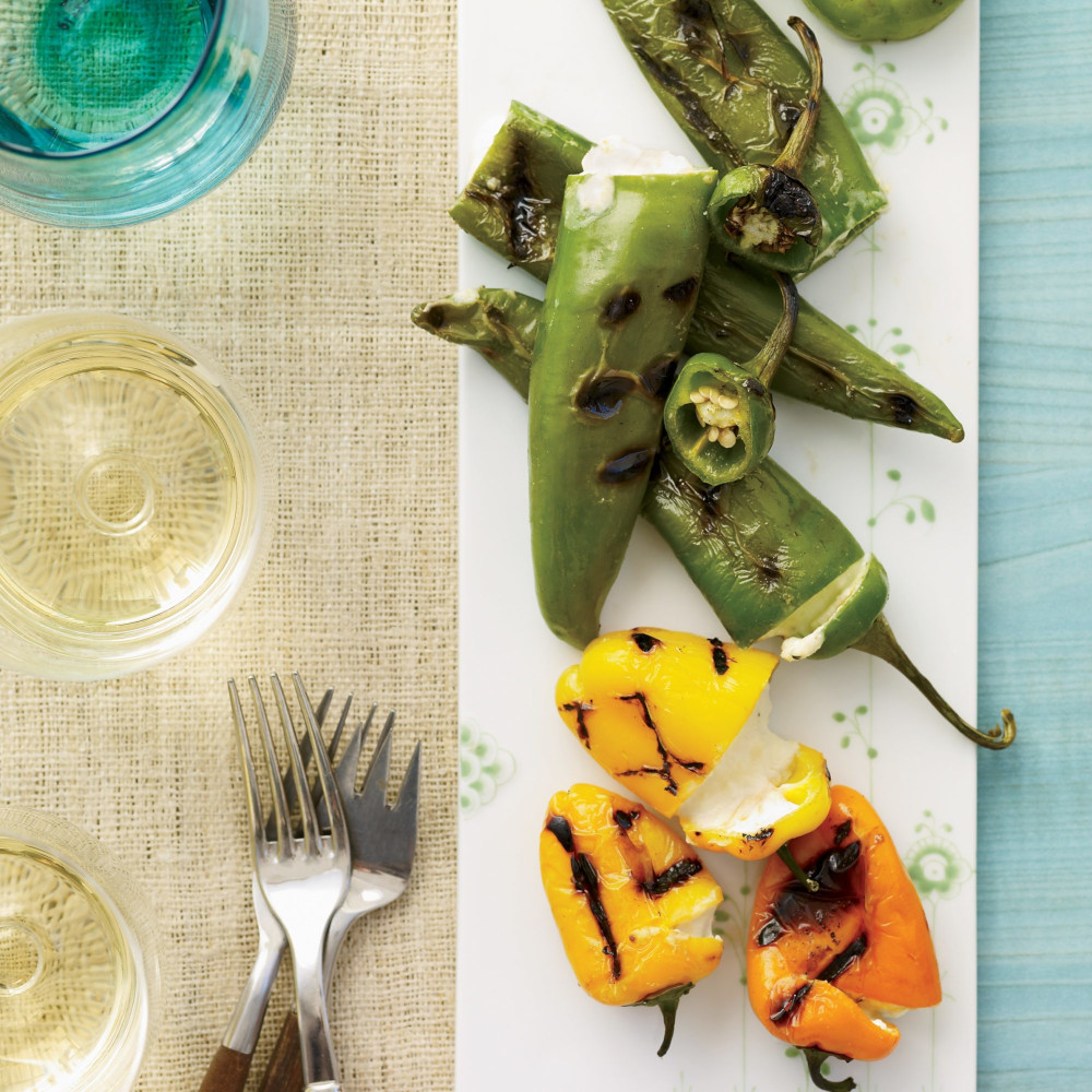 Healthy St. Patrick's Day Recipes - Cheese-Stuffed Grilled Peppers