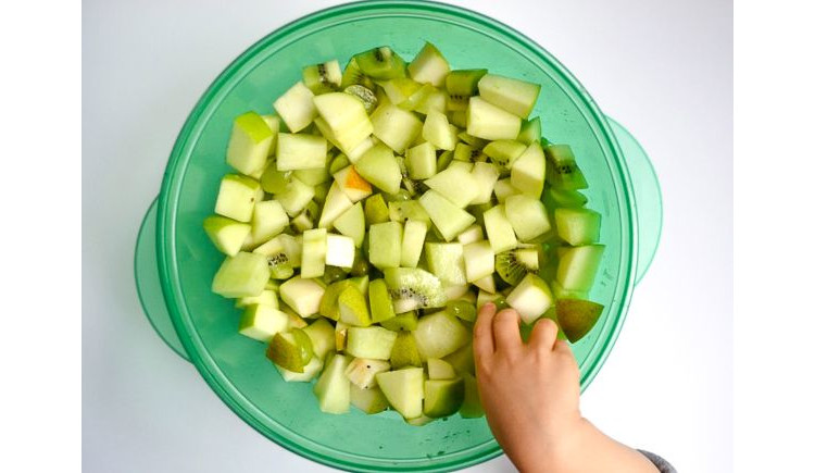 Green fruit salad